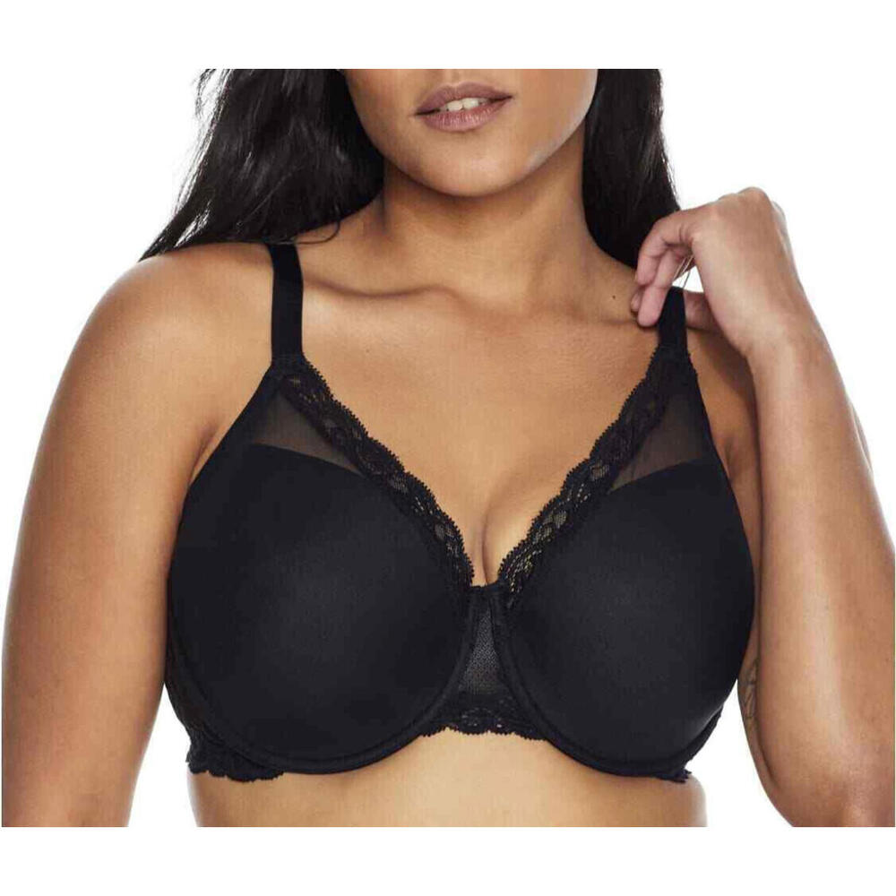 NATORI 741299 Black Feathers Full Figure Underwire Bra Size 30H